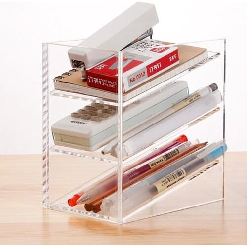 Acrylic pen holder pencil holder desk organizer office accessories