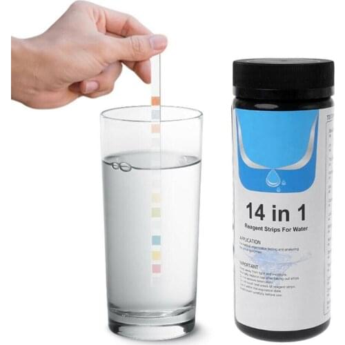 14-in-1 Drinking Water Test Kit Water Quality Test for Well and Tap Water 50/100pcs Home Accessories
