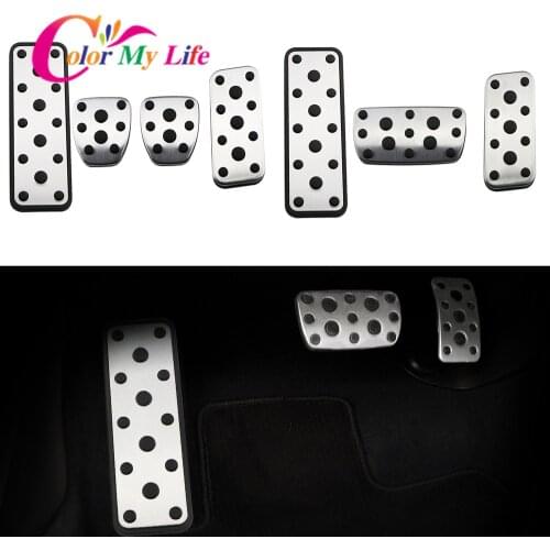 Color My Life Car Pedals for Subaru Forester 2003-2005 Legacy 2004-2014 Outback 2004-2006 Stainless Steel Car Foot Pedal Cover