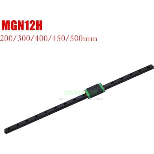 Black MGN12H Linear Guide and 300mm 350mm 400mm 450mm 500mm linear rails for Ender-3, Anycubic I3 mega, BLV MGN Cube 3d printer