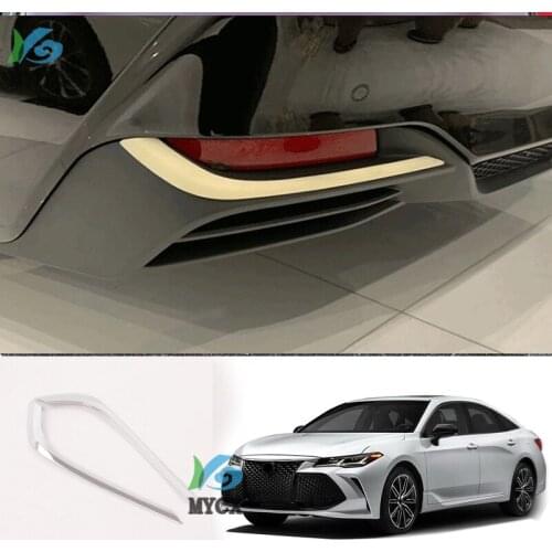 For Toyota Avalon XX50 2019 2020 XLE Hybrid Car Back Rear Fog Light Lamp Decoration Cover Trim Exterior Accessories ABS