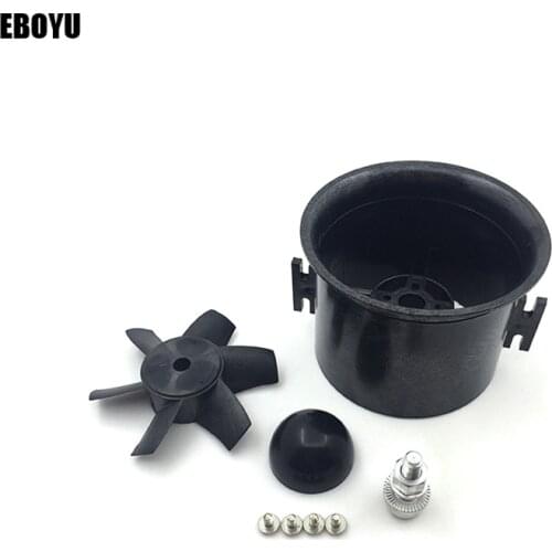 EBOYU QX-Motor 70mm EDF Duct Housing Fan 6-Blade Prop Propeller Blades Unit Spare Parts for RC Jet Airplane-70mm