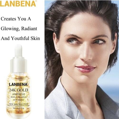 LANBENA Facial Essence 24K Gold Silk Essence 15ml whitening Essence korean skin care face lotion face care products