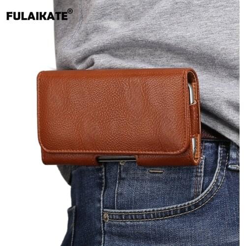 FULAIKATE 6.0" Tree Bark Pattern Clip Horizontal Waist Bag for iPhone7 Plus 8Plus Universal Pouch for Huawei Mate7 8 Holster