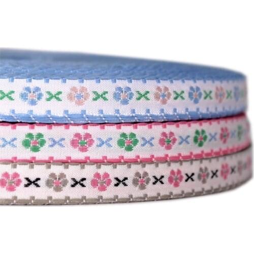 Embroidery ethnic jacquard webbing woven tape lace trim ribbon 1.2cm tribal boho DIY garment bag gift accessory floral zakka sew