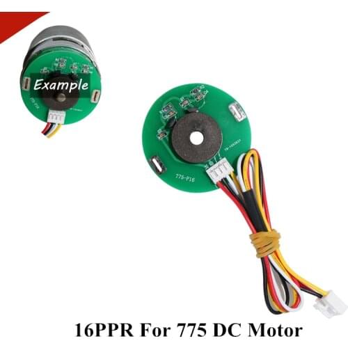 Double Hall Magnetic Encoder 5V 16PPR For 775 DC Gear Motor Direction Sensor Module 2.54-4P