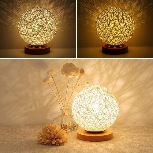 Sepak Takraw Table Lamps Home Bedroom Decoration Bedside Lamp Creative Warm Light Dream Romantic LED Lamp Dimming Night Lights
