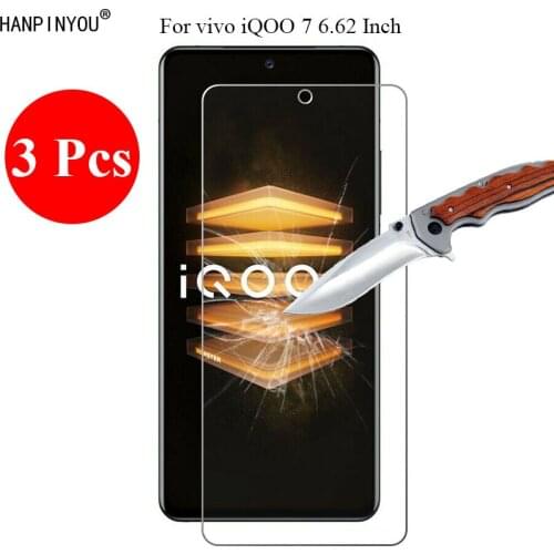 3 Pcs/Lot New 9H 2.5D Tempered Glass Screen Protector For vivo iQOO 7 iQOO7 India Legend 6.62" Protective Film + Clean Tools