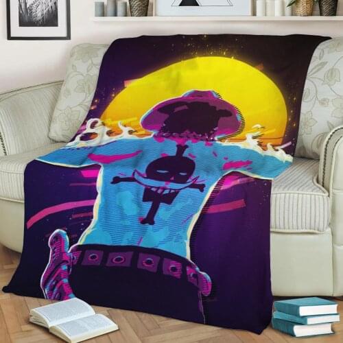 Ace 3D Print Plush Blanket Throw On Sofa Home Decor Soft Warmth Washable Nap Blanket Dropshipping