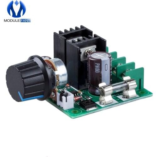 DC 12V-40V 10A PWM Motor Speed Control Switch Controller Volt Regulator Dimmer 32V Auto Governor Knob Switch Volt 400W