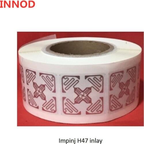 Uhf rfid tag impinj h47 Monza 4E chip distance ISO18000-6C EPC G2 passive rfid Adhesive stickers uhf anti-theft tag cheap