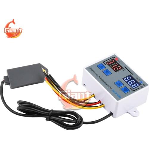 W1099 12V 24V 110-220V Home Oven Refrigerator Thermostat Humidistat Intelligent Digital Temperature Humidity Controller