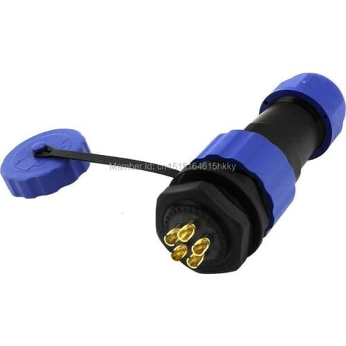 Waterproof Aviation Plug Socket SD20 20mm 5 Pin 5P Panel Mount Connector IP68
