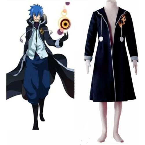 Fairy Tail Jellal Fernandes Overcoat Cosplay Costume Tailor Made