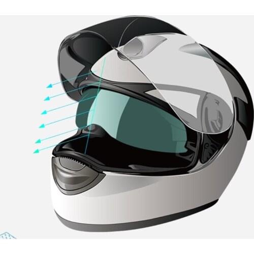 Motorcycle Helemet Anti-fog Film Rainproof Sticker Safety Cycling Film Equipment Helmet Visor Waterproof Film