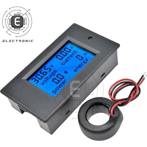 LCD AC 80-260V 0-100A Digital Display Panel Power Meter Power Supply Voltmeter Energy Ammeter Dynamometer