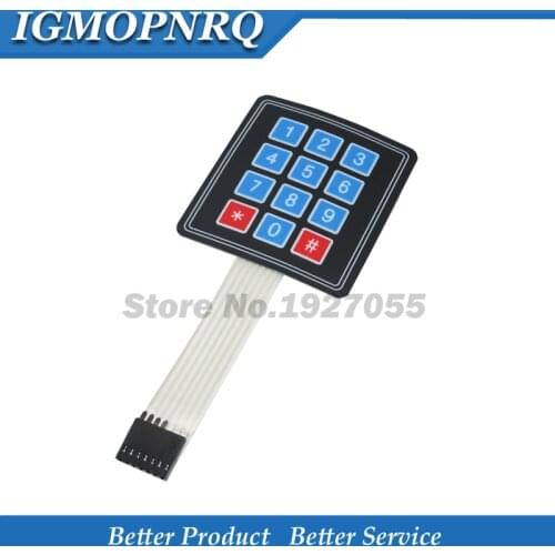 1pcs 12 Key Membrane Switch Keypad 4 x 3 4*3 Matrix Array Matrix keyboard number 0-9 Matrix keyboard new