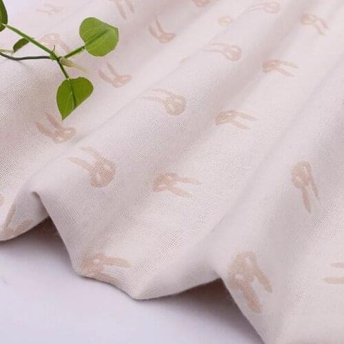 Natural 100% Natural Color Cotton 3 Layers Gauze 150 cm width 155 grams baby sewing fabric 10 meters small wholesale NC03