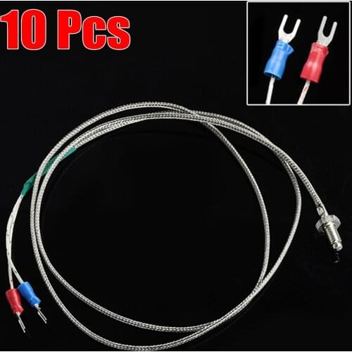 10pcs M6 K Type High Temperature 100% Brand New Screw Thermocouple Probe Thermocouple 0 To 800 Degree Celsius Probe Sensors