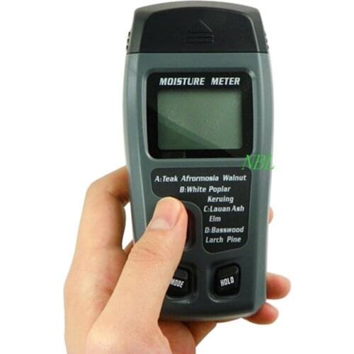 Brand Mini 2 Pins Moisture Meter Measurement Ranges Wood/Paper 8 to 60% And Building Material From 0.3 to 2.0% MT10 With Package
