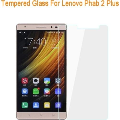 2 X GLASS Real Tempered Glass For Lenovo Phab 2 Plus / Phab2 Plus / Phab 2+ PB2-670M 6.4" Tablet Screen Protector Film
