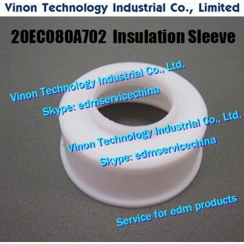 2pcs) 20EC080A702 Insulation Sleeve. EDM Spare Parts Water Nozzle Cover 20EC.080.A702 for Makino DUO43, DUO64 NOZZLE