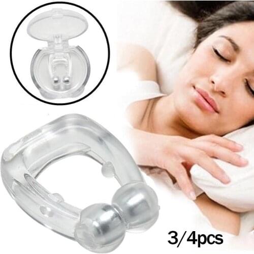 3pcs/4pcs anti-snoring clip Anti Snoring Magnetic Nose Clip Easy Breath Better Sleep Stop Snor Device Stopper
