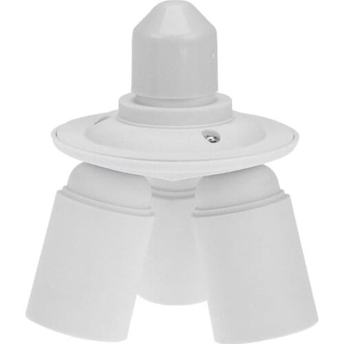 3 in 1 E26 E27 Edison Screw Bulb Base Light 3 Socket Extender 100-240V 180W Anti-Flame PBT Triple Light Socket Splitter Extender