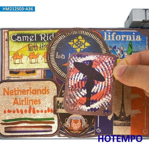 36pcs Outdoor Sign Dust Rust Effect Adventure Travel Surf Waterproof Stickers for Phone Laptop Skateboard Motorcycle Car Sticker