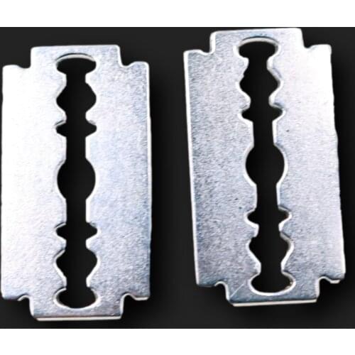 5pcs Silver Plated Blade Pendants Punk Necklace Earrings Metal Accessories DIY Charms For Jewelry Crafts Making 21*39mm A1862