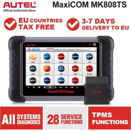 Autel MaxiCOM MK808TS OBD2 Diagnostic Tool ODB2 scanner automotive code reader TPMS programmer IMMO DPF PK MK808 TS608
