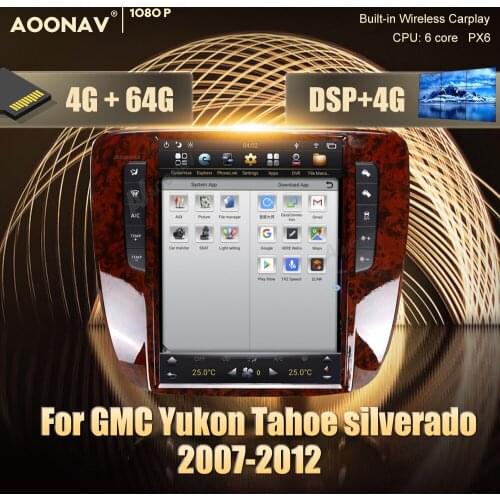 Android car Radio for GMC Yukon/ Chevrolet Tahoe/Chevrolet silverado 2007-2012 car stereo auto radio Tesla screen head unit