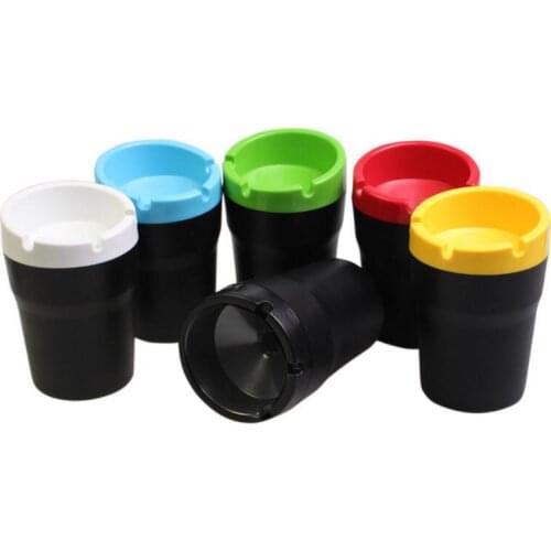 Car Ashtray Auto Travel Cigarette Ash Holder Cup Fashion Led Car Ashtray Portable Car Accessories