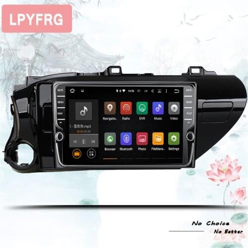 Android 10.0 4G 64GB Octa Core Car DVD Player For Toyota Hilux 2012 - 2015 Car Radio Multimedia GPS Navigation AUX Tape Recorder