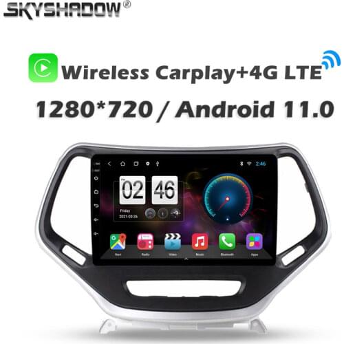 360 Panoramic Camera Carplay CanBus 6GB+128GB Android 10.0 Car DVD Player GPS WIFI Bluetooth Radio For Jeep Cherokee 2014 - 2017