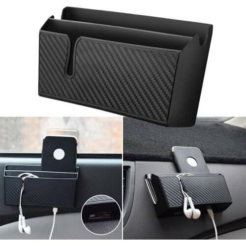 Large Car Storage Box Organizer Charge Bag Mobile Phone Cradle Holder PVC Bag Re-washable Storage Box Car Interior Accessories