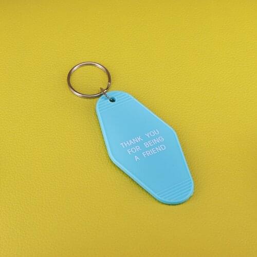 Golden girls inspired Thank you for being a friend key tag Shady pines retirement home keychain