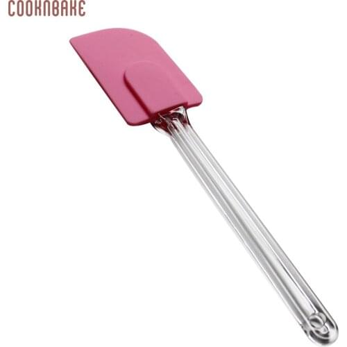 COOKNBAKE DIY Colorful Crystal Handle Detachable Cream Scraping Knife Silicone Soft Scraper Head Silicone Spatulas SBT-001-4