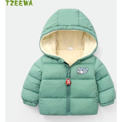 Toddler Winter Fleece Jackets For Boys Girls Warm Childrens Clothing Hooded Kids Outerwear Windbreaker Baby Jacket Kids Coats