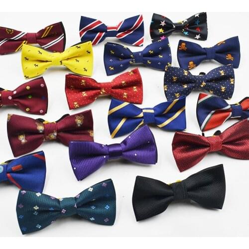 New Style Plaid Children Bowtie Polester Bowties Baby Kid Kids Classical unisex for boys girls
