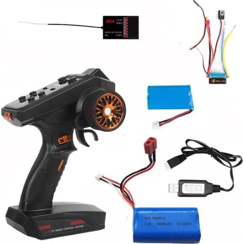 For RBR/C RC Car Ship Tank Model B6 Channel Remote Controller 2.4g Lithium Battery Version DIY Upgrade Kits