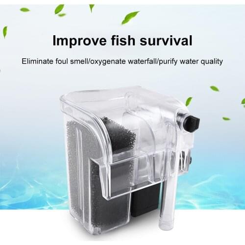 Filter Outside Aquarium Waterfall Pump Suit for Water Circulation Biochemical Water Filtration Oxygenation of Aquarium Water