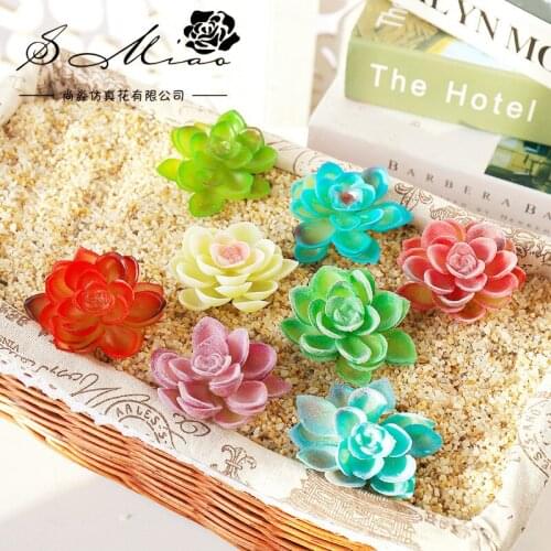 6x6.5cm Green Pink White Purple Blue PVC Artificial Lotus Flower Home Desktop Table Decor Mini Bonsai Wedding Party Fake Flowers
