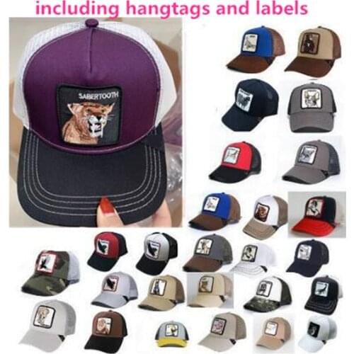 New cock High quality embroidery Summer trucker cap mesh hip hop hats for men embroidery baseball cap Animal