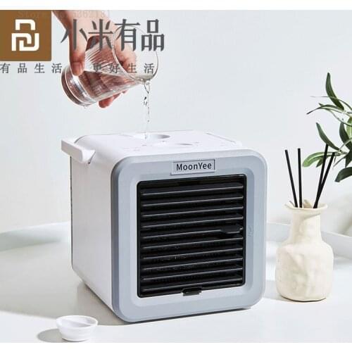 Youpin Mini Air Conditioner Fan Personal Space Fan Cooler Mini Air Heater Warmer Cooling Fan Natural Wind 3 Mode For Home Office