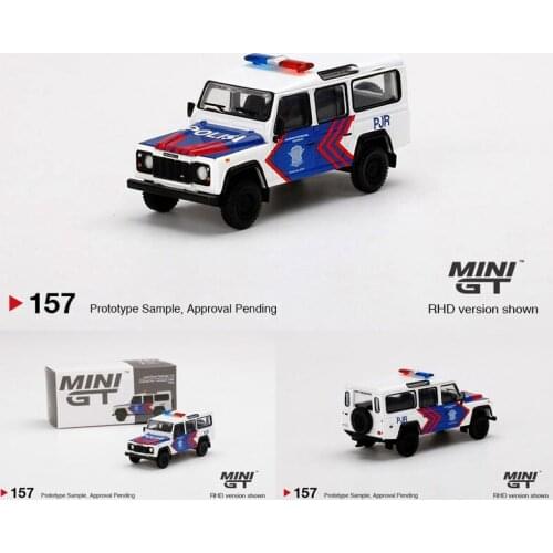 7CM Diecast 1:64 MINI Defender 110 Indonesian Police Car Version SUV Model Alloy Metal Die-Cast Toys Vehicle for Collection Gift