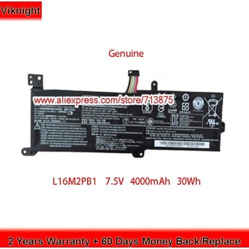 Genuine 7.5V 4000mAh 30Wh L16L2PB1 L16C2PB2 L16M2PB2 L16M2PB1 Battery for Lenovo IdeaPad 320-15IKBRN 320-15AST 520 320-14