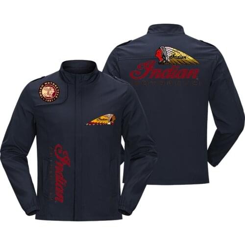 2021 Autumn Winter Men‘s Jackets Honda Car Wing Red Printed Jacket Windbreaker Fashion Motorcycle Jacket Men Clothing Coats