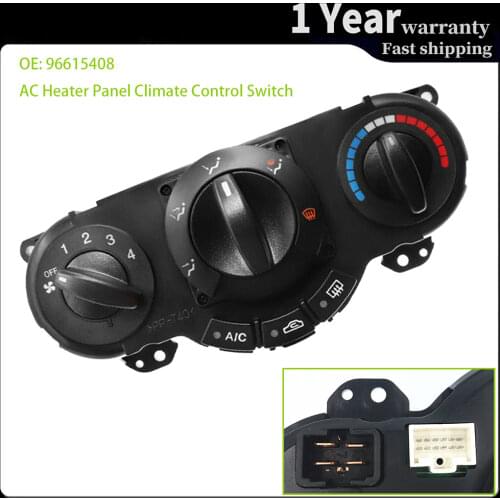96615408 Car AC Heater Panel Climate Control Switch For Buick Excelle Wagon HRV Chevrolet Lacetti Optra Nubira Daewoo Auto Parts