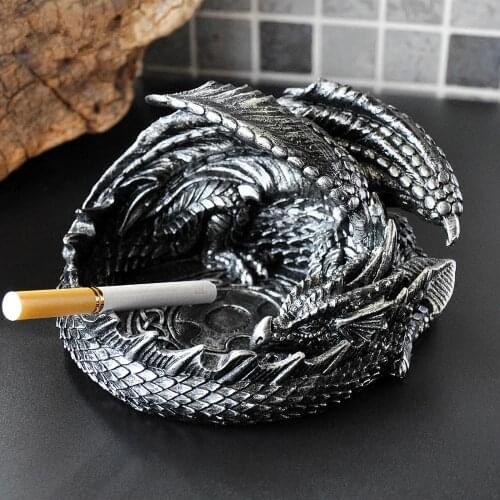 Ashtray dragon European style household creative personality trend multi function fashion boys birthday gift